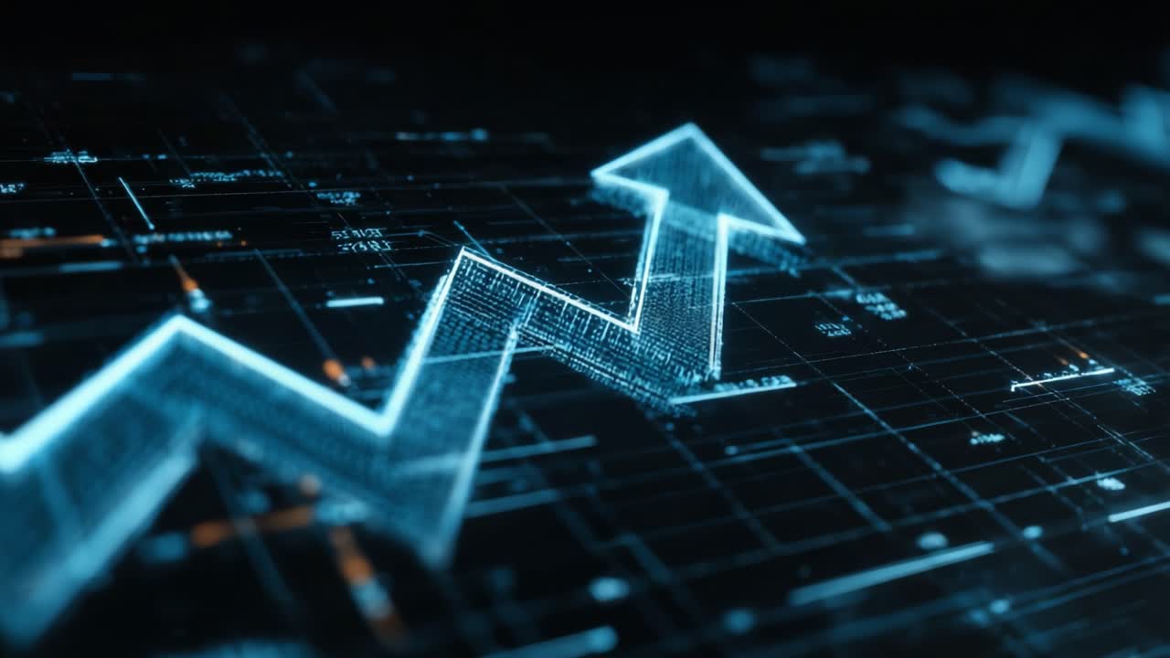 Visual Representation of Growth Trends: Analyzing Data Patterns Through Dynamic Graphs and Digital Analytics to Illustrate Ascending Market Movements and Insights