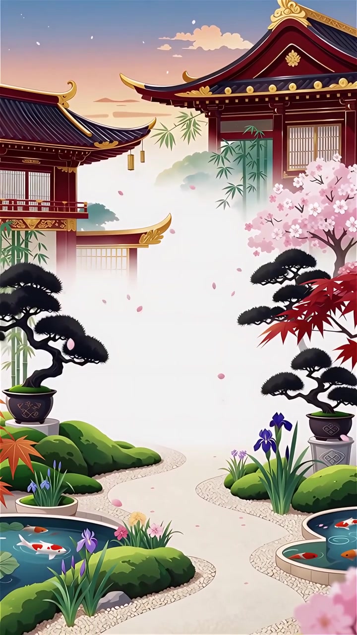 Sfondo Animato Cultura Giapponese 4K