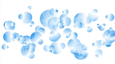 Light blue glossy circles abstract tech motion background
