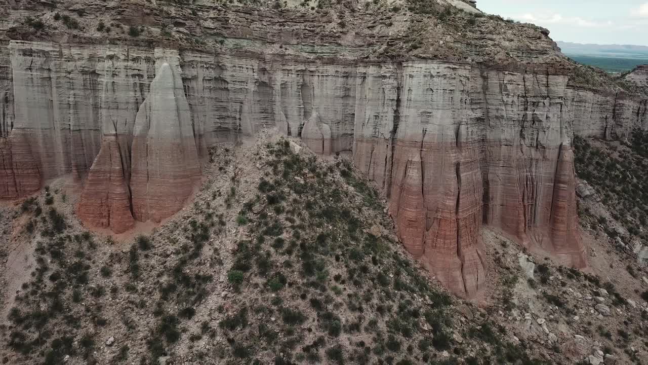 Talampaya National Park, Argentina. Aerial View of Striped Sandstone Hills, Unesco World Heritage Site
