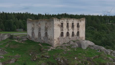 Ruins-Of-Brahehus-Castle-In-Granna-In-Jönköping-County,-Sweden