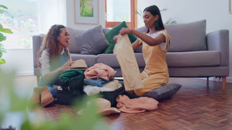 Embalaje-De-Vacaciones,-Maletas-Y-Bolsos-De-Mujer