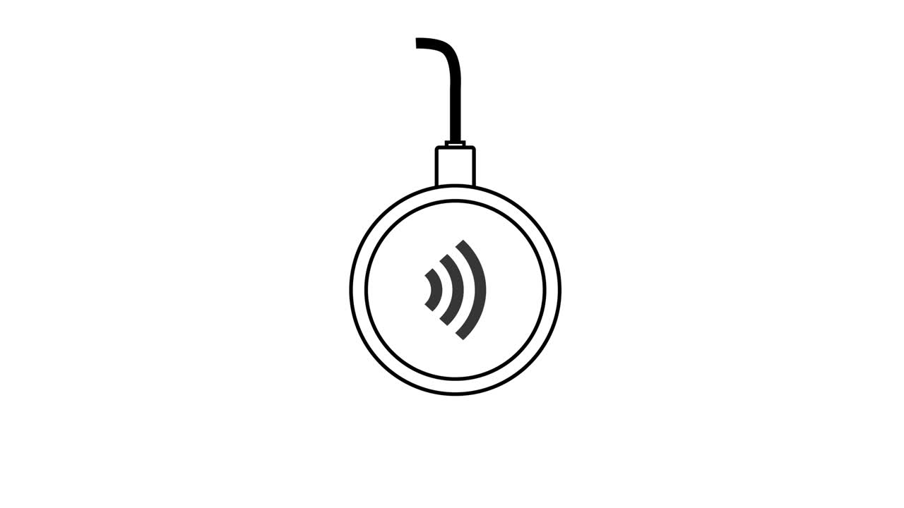 이것은 상점 내의 무수한 신용카드 터치 결제의 애니메이션 비디오입니다.