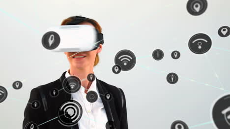 interfaccia di dati e informazioni di realtà virtuale.