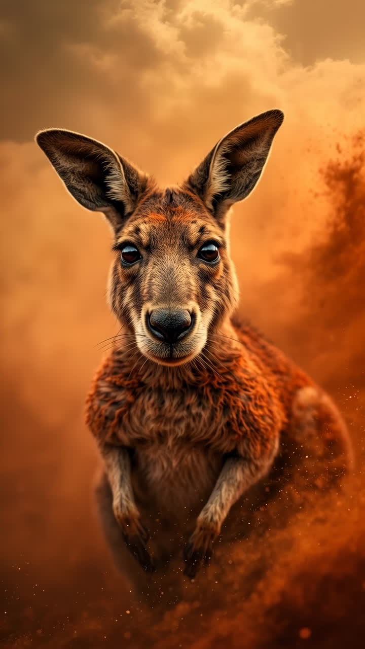 Close-up Portrait of a Kangaroo