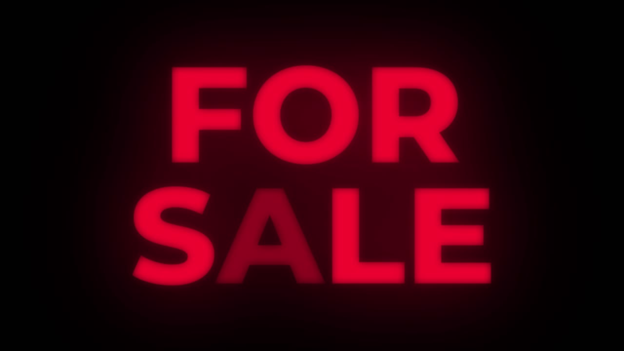 For Sale Neon Sign