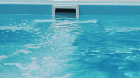 The-countercurrent-in-the-pool-is-a-powerful-flow-of-water.-A-swimmer-can-swim-in-a-small-pool