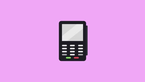 paying with card concept, credit card terminal known as a pos or chip and pin machine