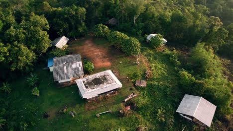 Antena:-Campos-De-Arroz-En-Chiang-May-Imperio-De-Elefantes,-Tailandia