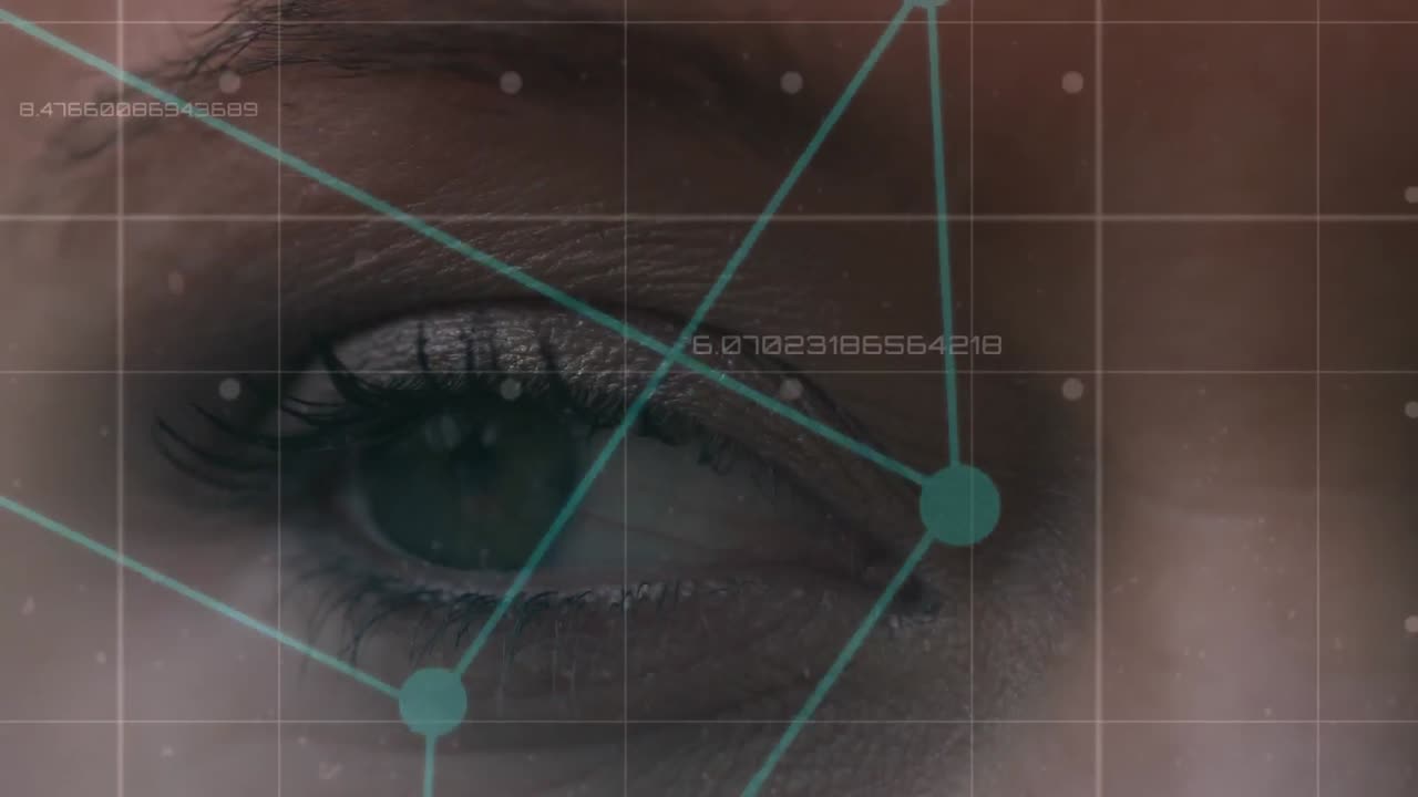 apertura y enfoque del ojo femenino