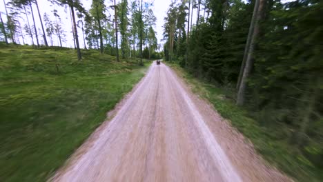 fpv drone diving atv quad and chasing