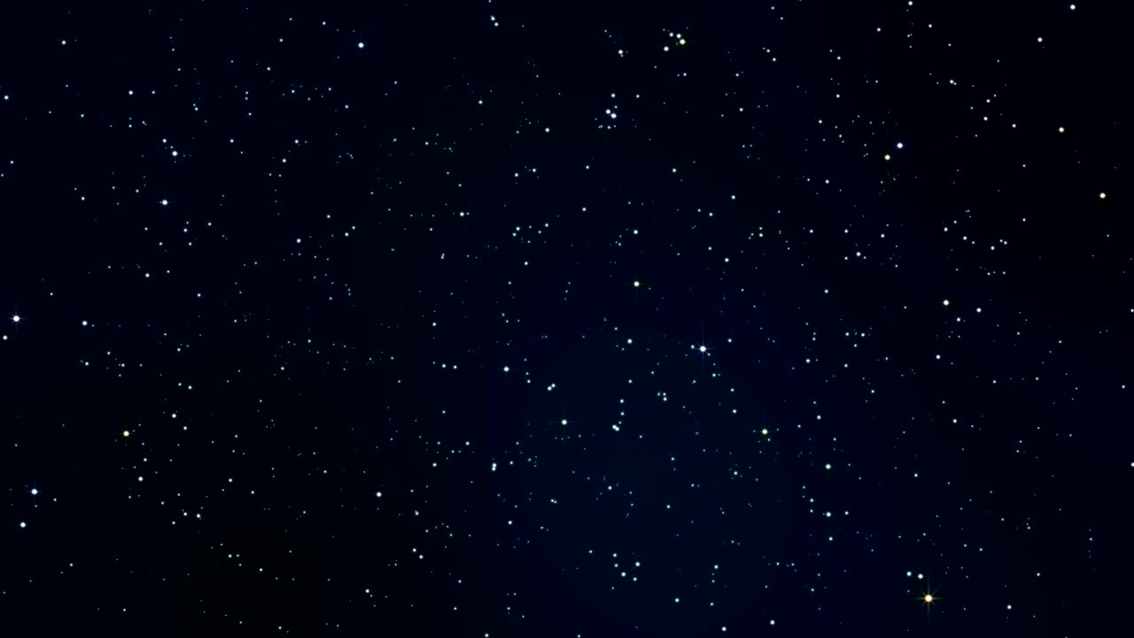 Nattestjernehimmel med blinkende og glitrende stjerner sømløs sløyfe