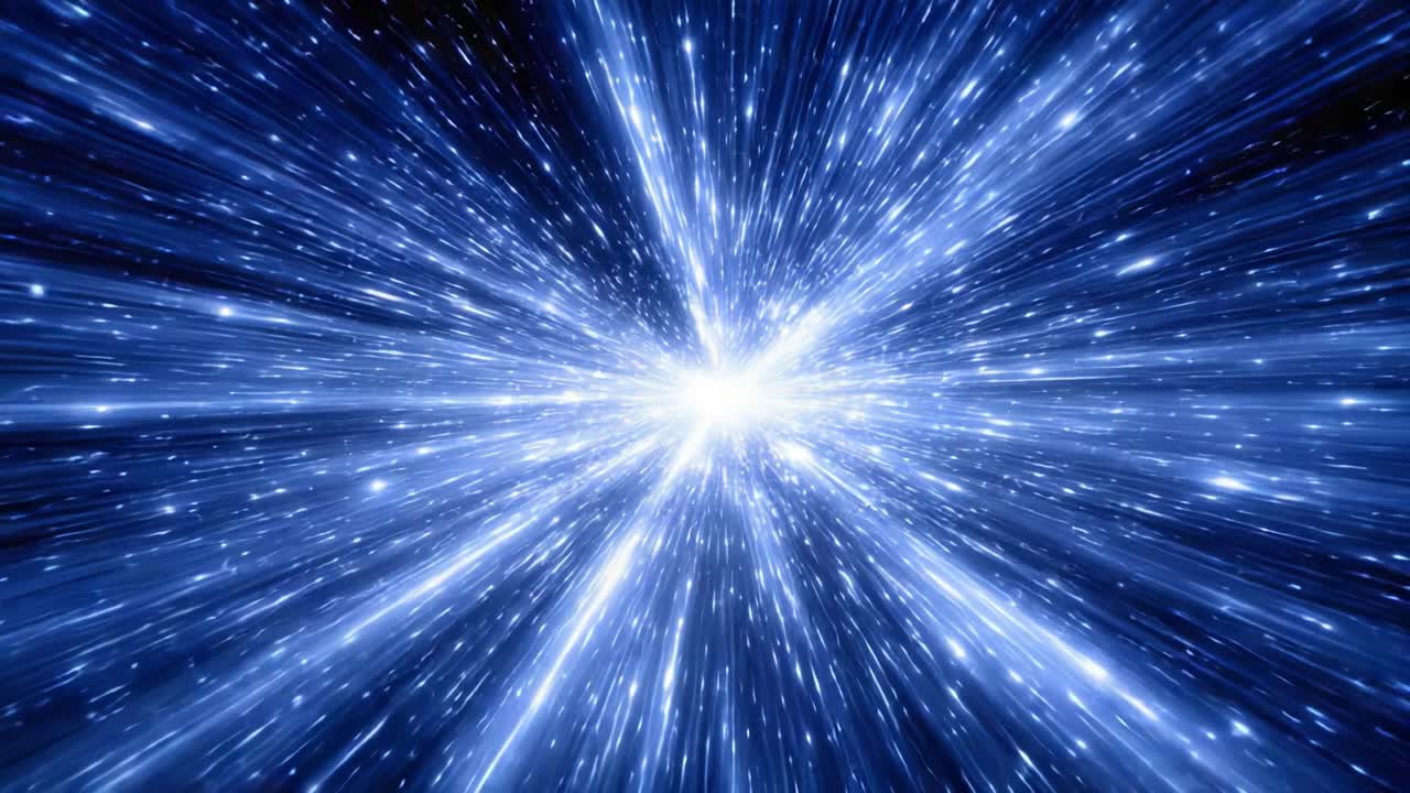 A Stunning Cosmic Explosion: Capturing the Brilliance and Energy of a Dazzling Starburst in the Infinite Universe with Radiant Blue Light