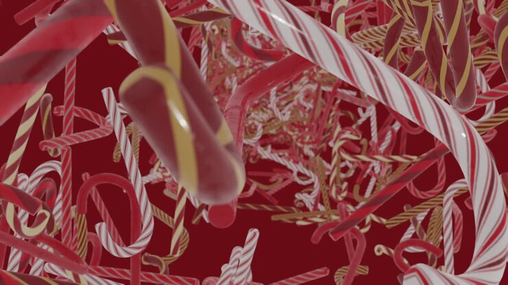 Abstract Candy Cane Background