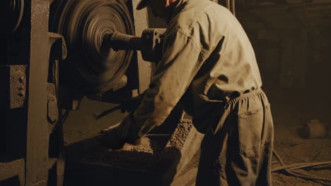 industrial workers in a manufacturing plant