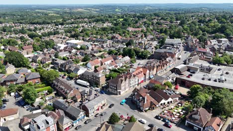 town centre crowborough kent uk drone,aerial