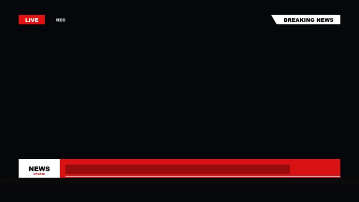 Grafisk overlay til breaking news-udsendelse (lower third)
