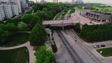 milwaukee overpass bridge - e mason st next to juneau park