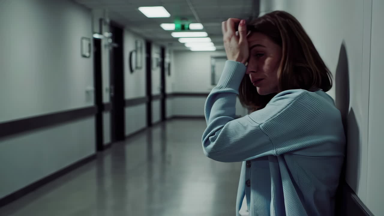 una mujer en apuros.