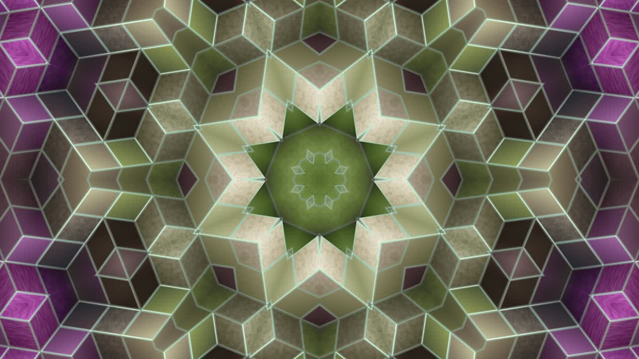 la animación abstracta, el fondo líquido, la hermosa película de pintura digital, la película de fondo abstracto, el video de stock de animación de kaleidoscopio.