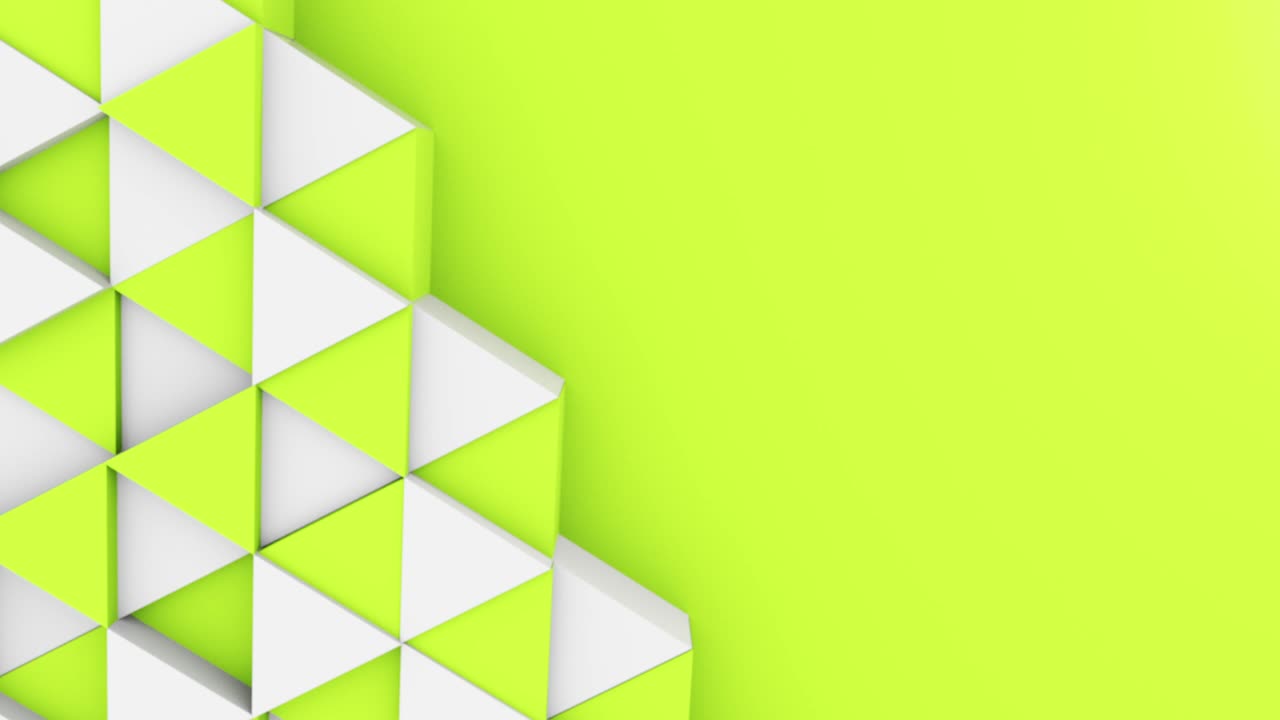 abstract 3d triángulo formas de fondo con diferentes colores vista superior. conjunto de imágenes de animación de bucle 4k.