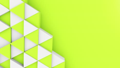 abstract 3d triángulo formas de fondo con diferentes colores vista superior. conjunto de imágenes de animación de bucle 4k.