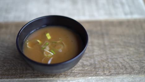 soup starter in bowl restaurant