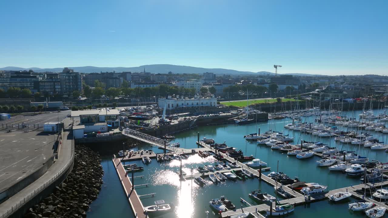 Aerial View of Dun Laoghaire Harbour, Ireland