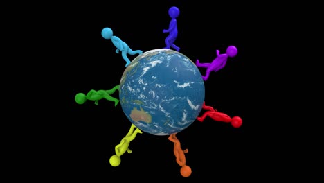 personas coloridas de todo el mundo