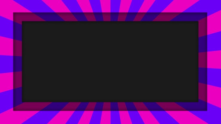 Animated striped border frame with empty space for copy.