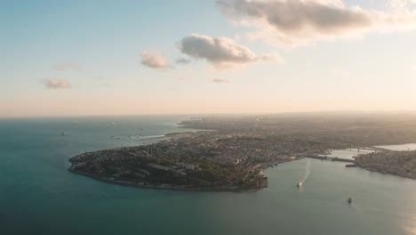 aerial view istanbul historical peninsula. 4k footage in turkey