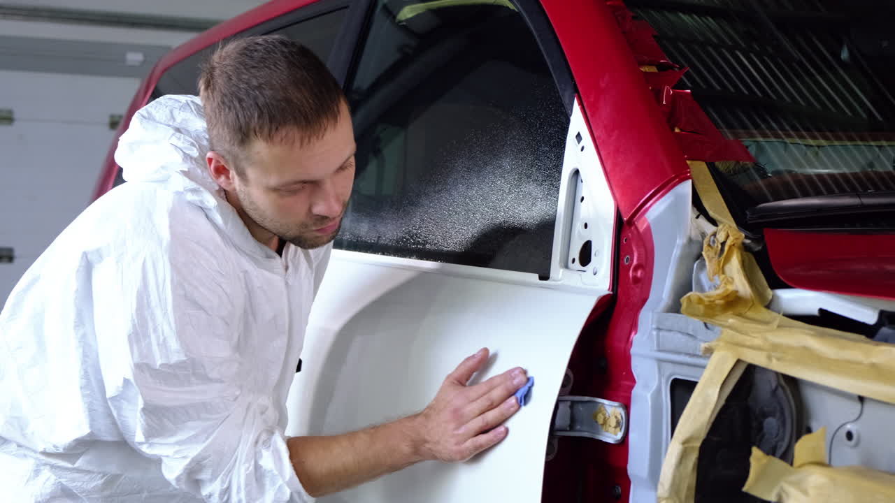 차고에서 자동차 수리 및 세부 사항