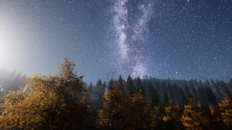 Estrellas-De-La-Vía-Láctea-Con-Luz-De-Luna