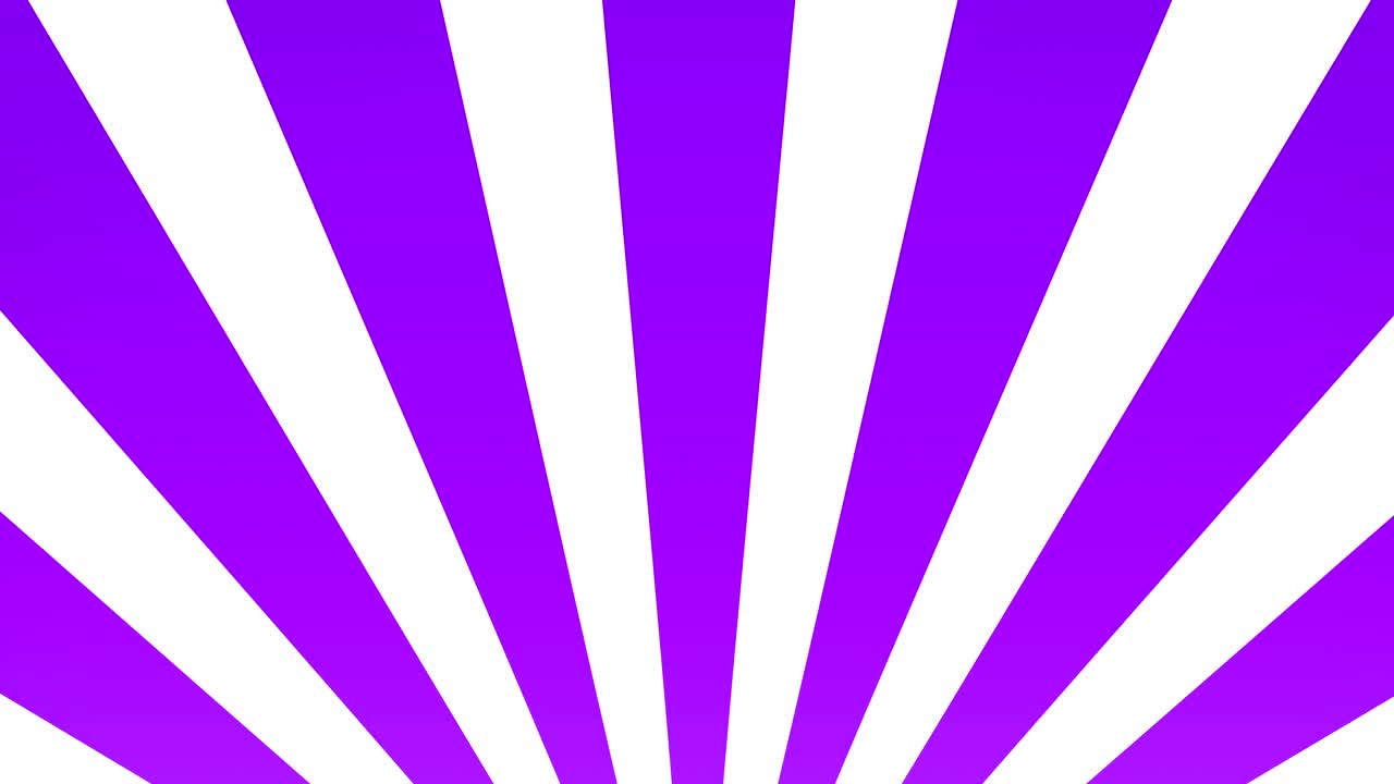 el sol radial naciente estallido bucle movimiento geométrico fondo púrpura y blanco