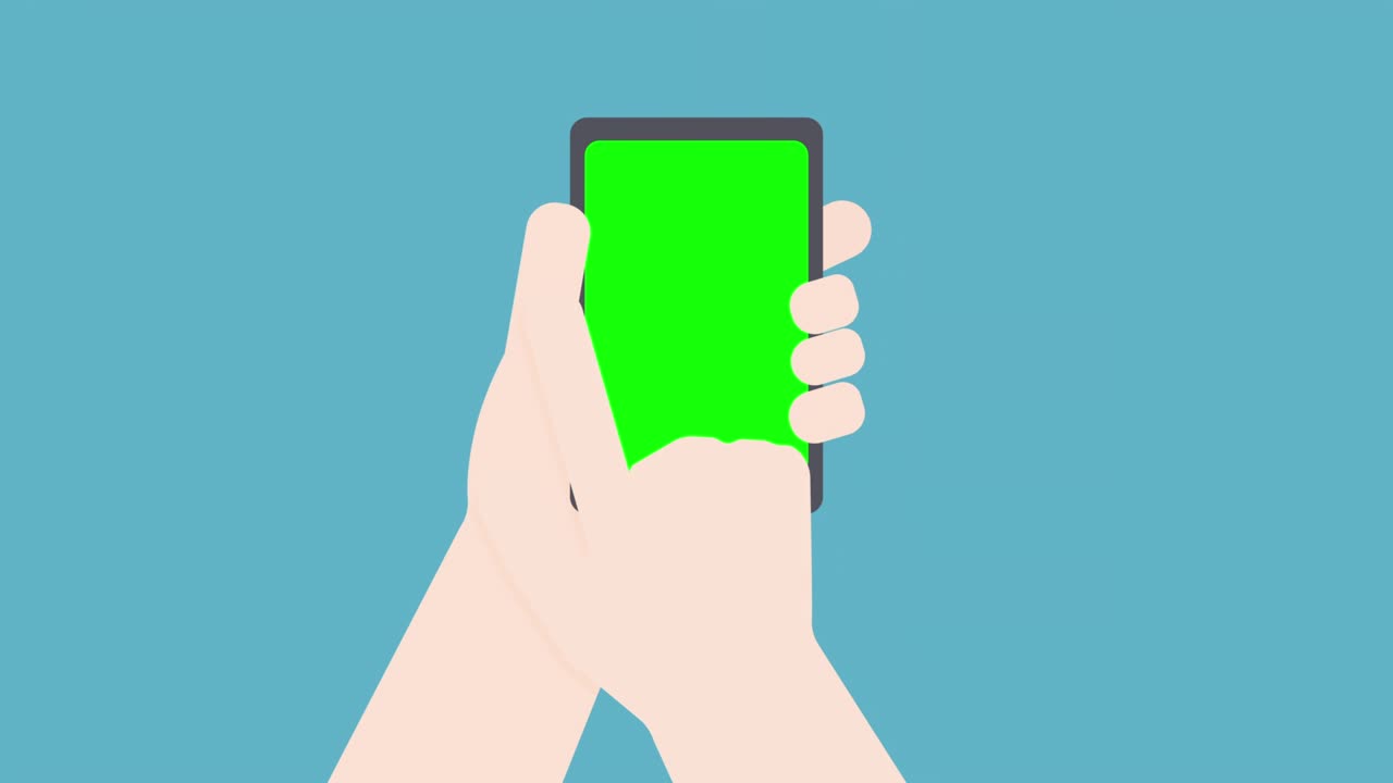 전화를 스와이프하는 간단한 애니메이션