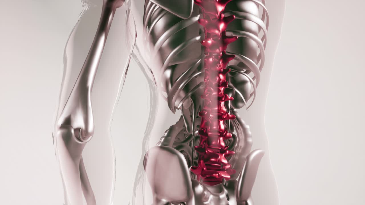 인체 척추 골격  ⁇  모델과 장기