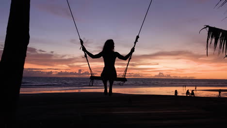 woman on a swing