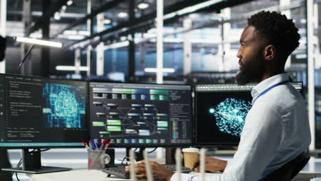 data center programmer uses machine learning node tree tool to identify issues