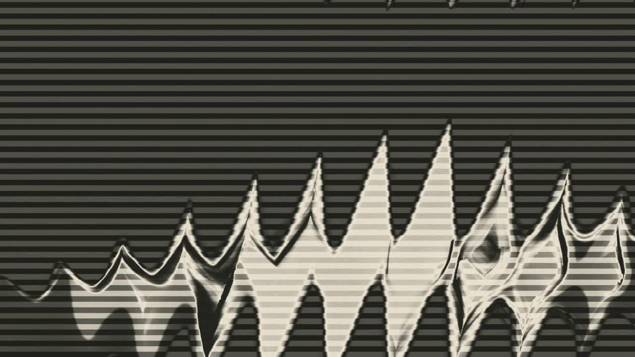 viejo estilo de dibujos animados en blanco y negro mala señal de televisión