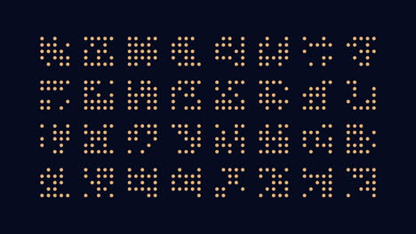 grid of green dots forms resemblance of number