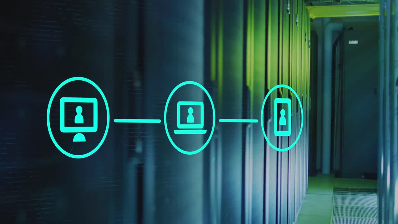 서버  ⁇ 에서 기술 아이콘의 애니메이션