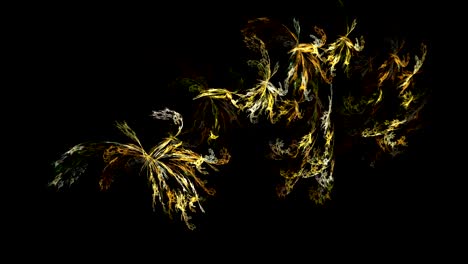 animación digital de una forma fractal en bucle