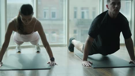 couple exercising together