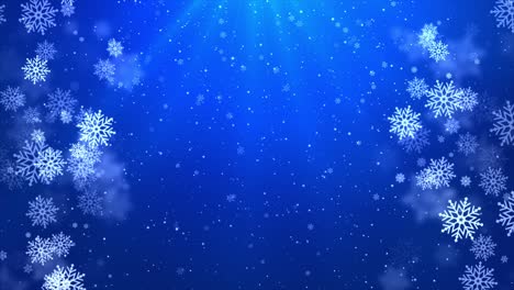 fondo de copos de nieve de invierno