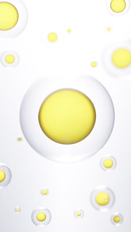 3d gold collagen serum and vitamin hyaluronic acid skin care solutions. 3d animation