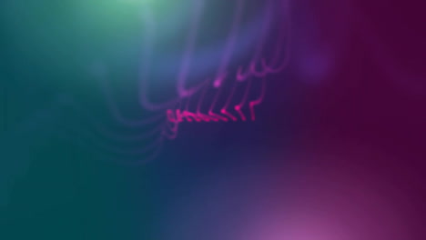animation of pow text on explosion over green and purple background