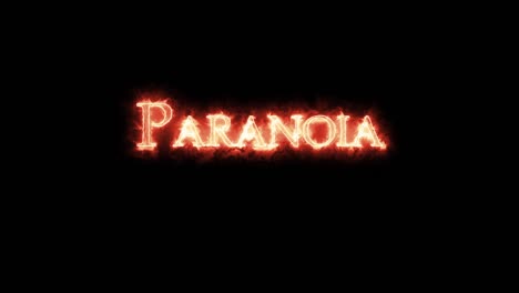 paranoia written with fire. loop
