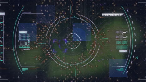 animación del escaneo del alcance y el procesamiento de datos