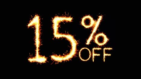 15 off text sparkler writing with glitter sparks particles firework on black 4k loop background sale