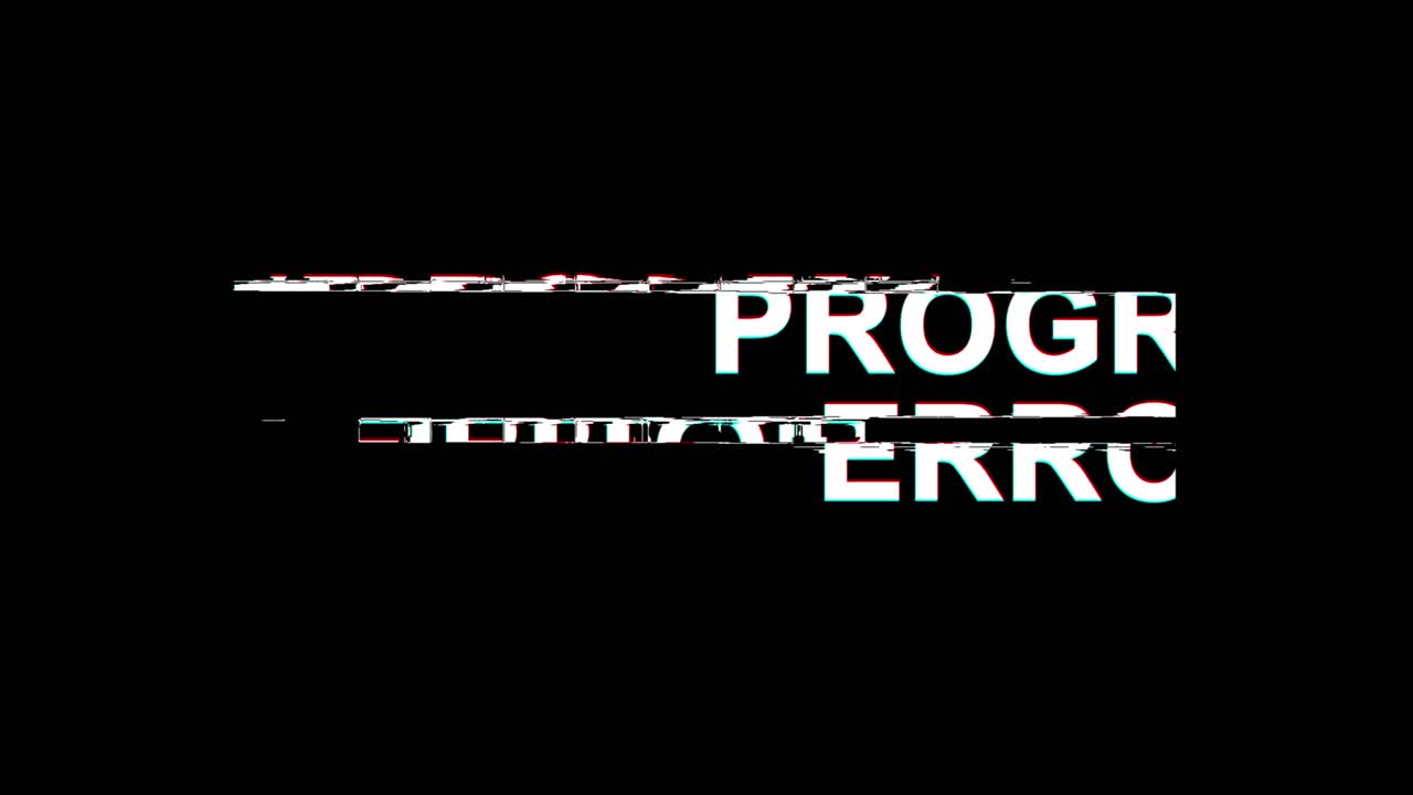 Program Error Message